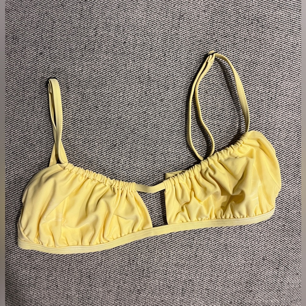 Yellow Blackbough bikini top